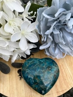 Blue Apatite Heart