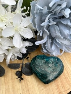 Blue Apatite Heart