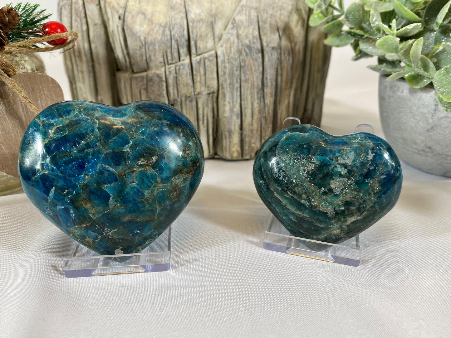 Blue Apatite Heart