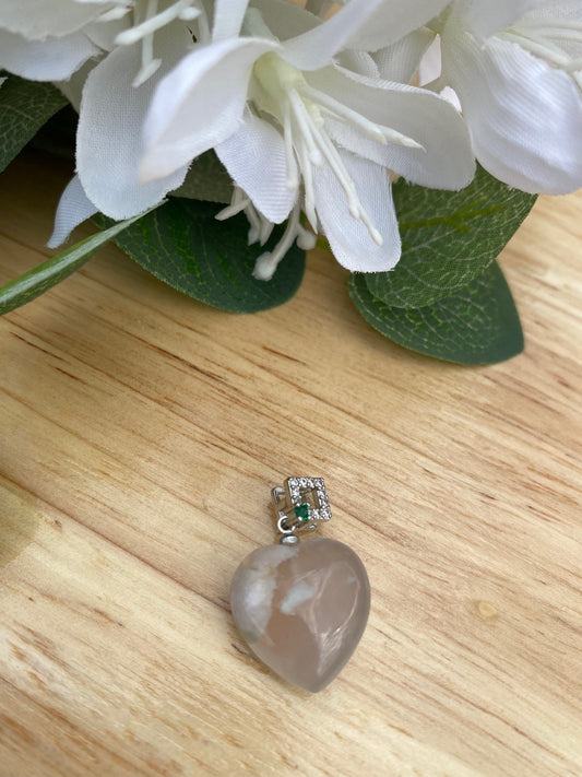 Flower Agate Pendant