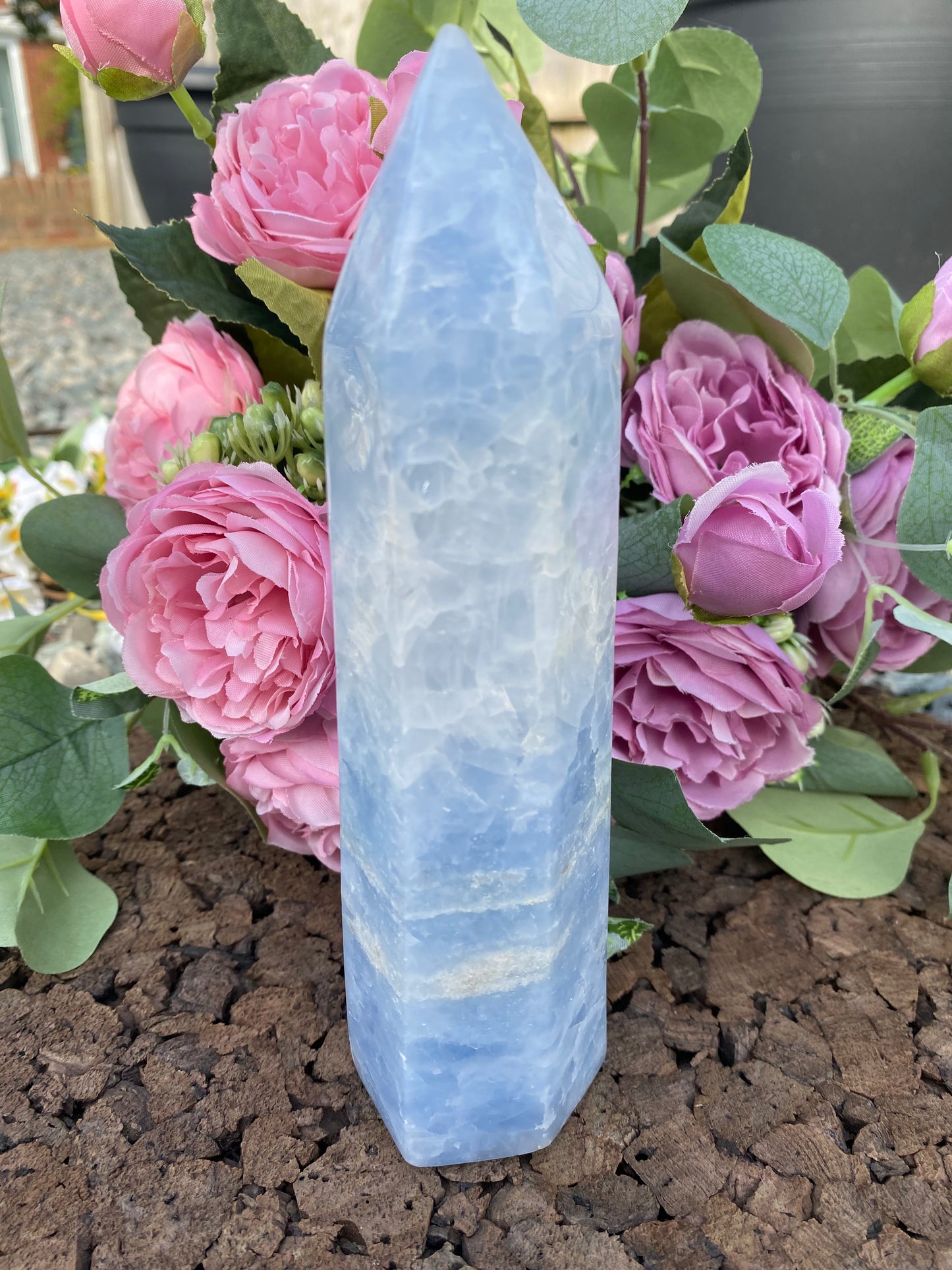 Blue Calcite Tower