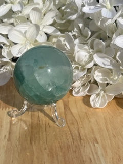 Green Fluorite Sphere