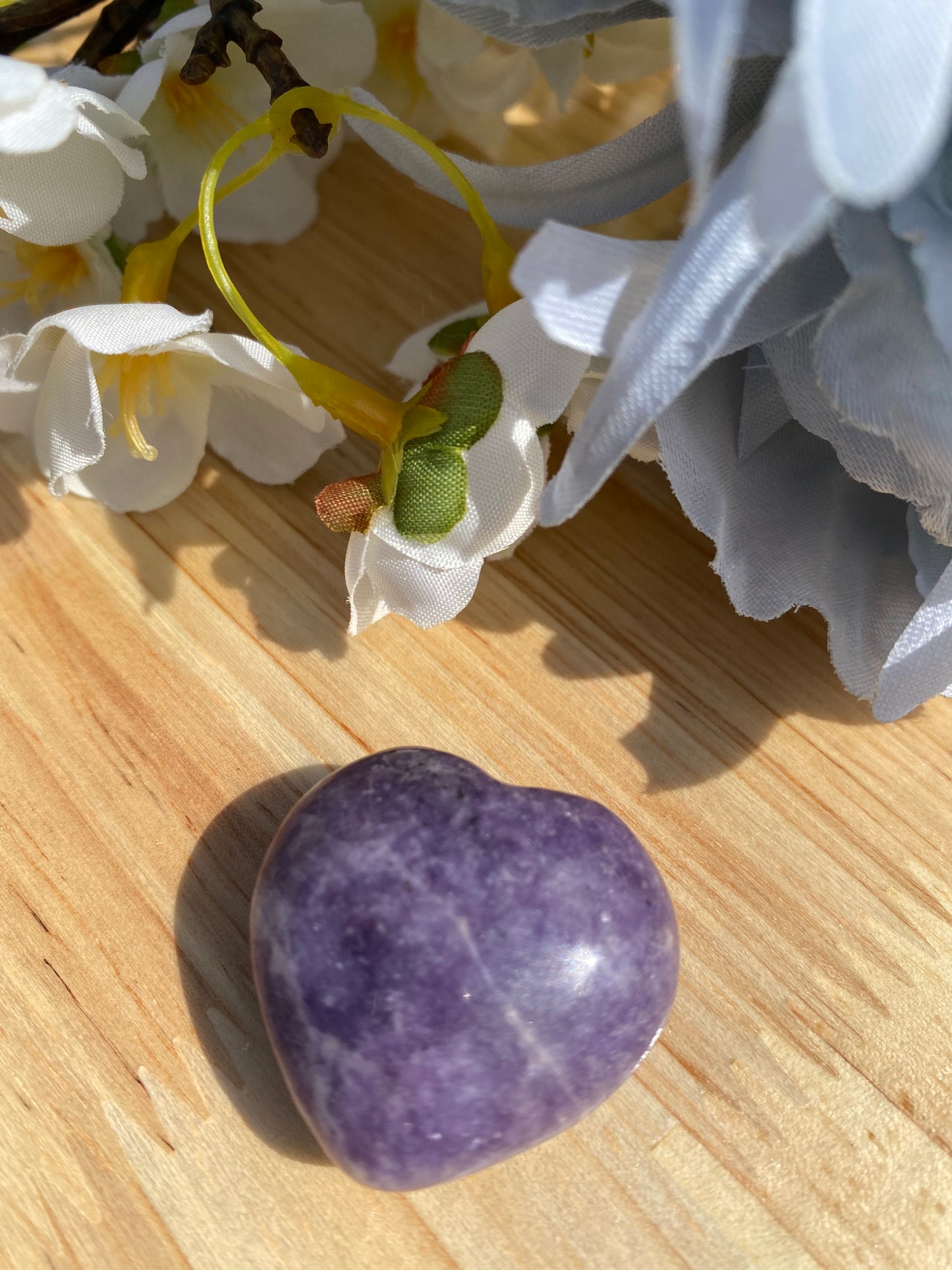 Lepidolite Heart