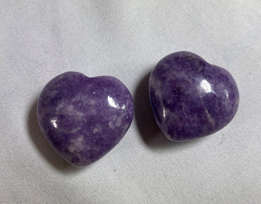 Lepidolite Heart