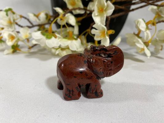 Mahogany Obsidian Elephant