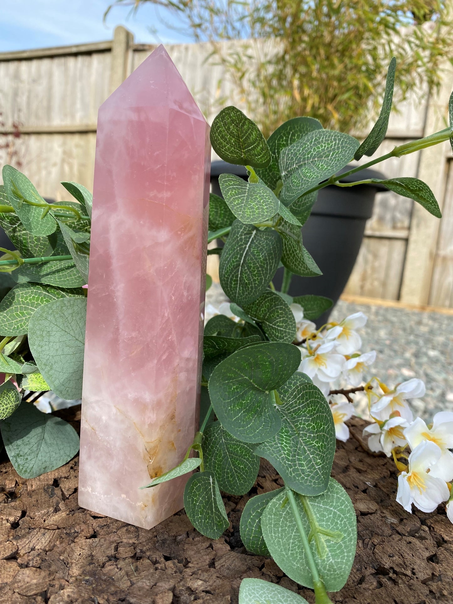 Rose Quartz Large Tower