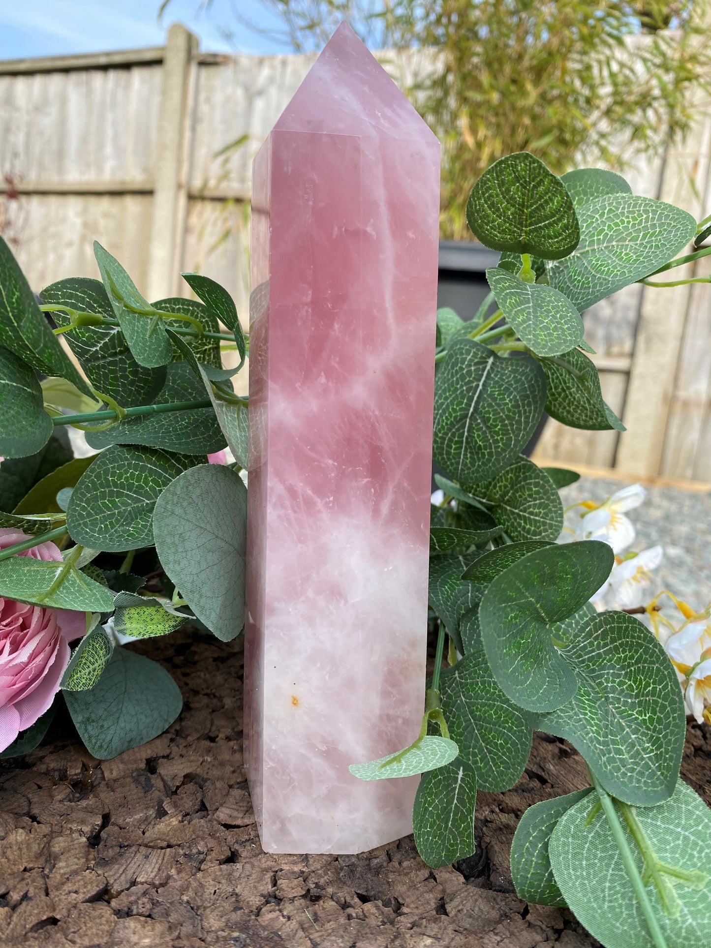 Rose Quartz Large Tower