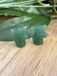 Green Aventurine Mini Yoda